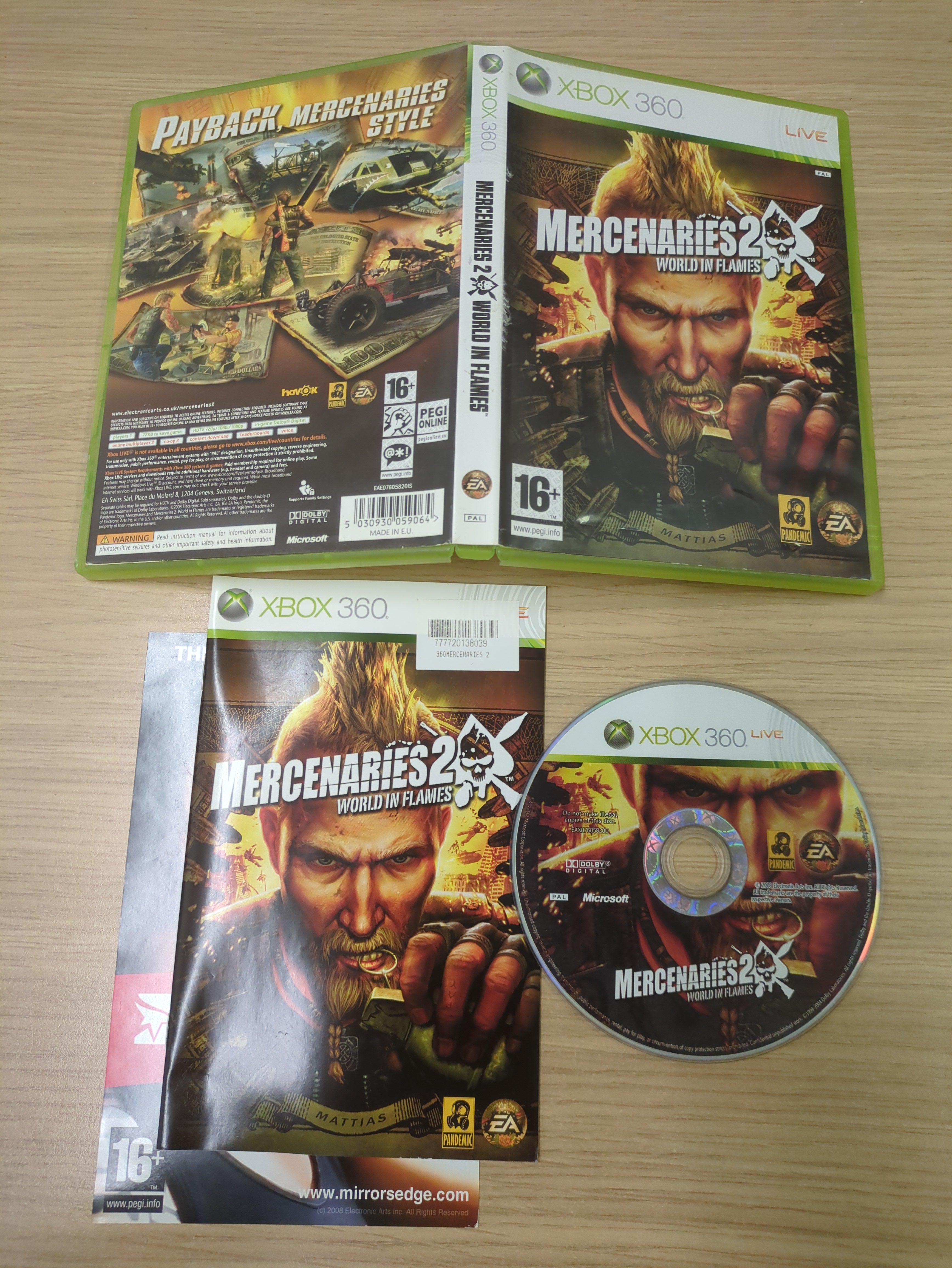 Mercenaries 2 World In Flames Xbox 360 game Mercenaries 2 World In Flames Xbox 360 game